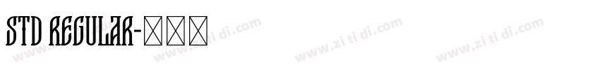 STd regular字体转换 STd regular字体转换